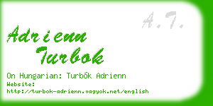 adrienn turbok business card